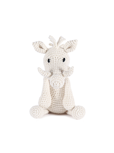 Lester, white, boar, eds animals, edwards crochet, edwards menagerie, kerry lord